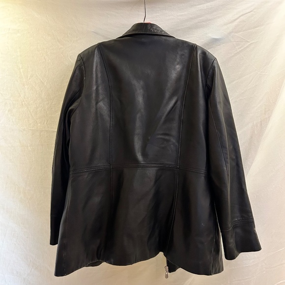 Wilson Leather Moto Jacket – Black Genuine Leather (Women’s Medium) - Picture 7 of 12